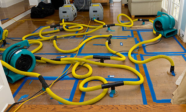 Professional Water Damage Restoration technician working in Oxford, NJ